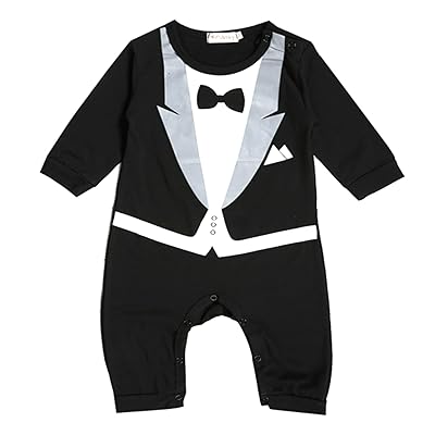 VogueFashion Baby Boy Fancy Gentleman Jumpsuit or Tuxedo