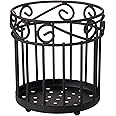 Spectrum Diversified 55810 Scroll Grande Utensil Holder, Black
