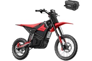 Yozma IN10 Electric Dirt Bike for Teens Adults, 2600W Mid-Drive Motor and 40MPH Electric Motorcycle with 48V/23AH Battery Ebike, Full Suspensions Mountain Off-Road E Bike, Hydraulic Brakes
