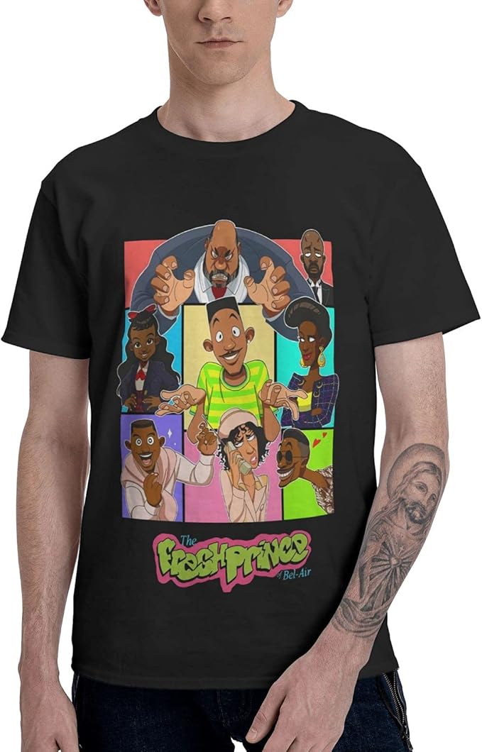 Men's The Fresh Prince of BelAir Shirt Fashion 3D Printing ShortSleeve Top TShirt
