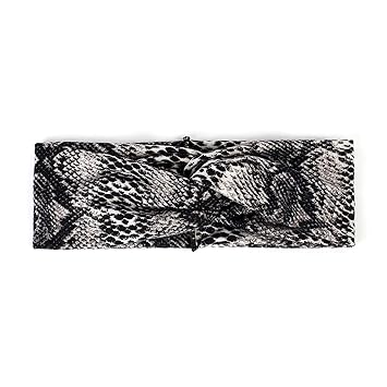 Amazon Com Fashion Snake Print Headband For Women Elastic Sport