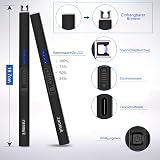 Zanmuk Electric Candle Lighter USB Rechargeable Plasma Arc Lighter Black view 6