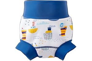 Splash About Happy Nappy Reusable Swim Diaper, Tug Boats, 3-4 Years