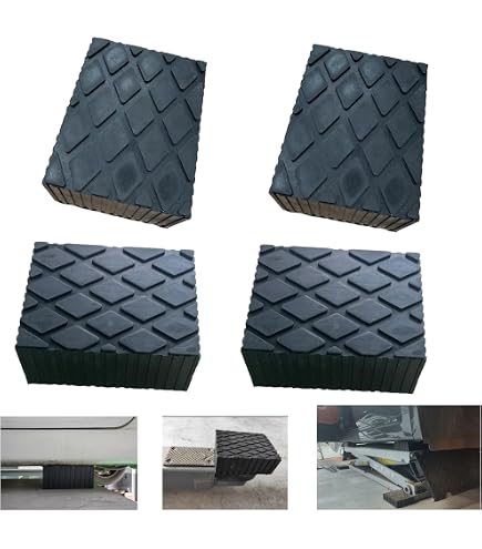 Lot De 4 Caches En Caoutchouc TP120-4 Sans Plaque D'Acier Pour Élévateurs Slift, Automaster Et Maha - Diamètre 120 Mm