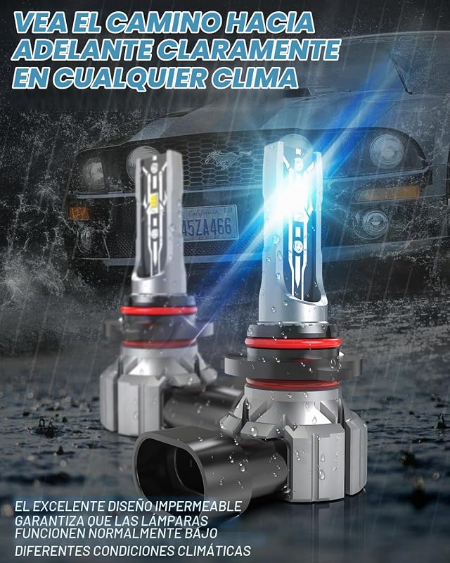 Bombilla H10 LED 55W, 9145 9140 LED Canbus Kit De Conversión De Luz Antiniebla Para Automóvil, 12000LM Bombillas Para Luces Antiniebla, 6000K Xenón Blanco (2 piezas)