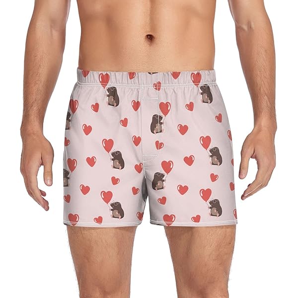J JOYSAY Hearts Love Valentine Mens Underwear Classic Fit Boxers