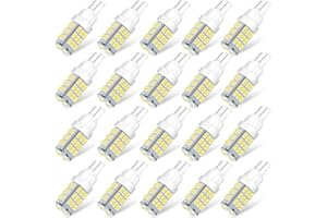 ACOHUIKE T10 921 194 168 LED Bulbs Natural White 20-Packs, Super Bright 3014 42-SMD Replacement 12 Volt RV Camper Trailer Boat Trunk Interior Dome Map License Lights, Backup Reverse Lights