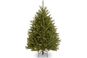 National Tree Company 4.5 ft Unlit Dunhill Fir Artificial Christmas Tree, 763 Tips, Includes Stand, Green