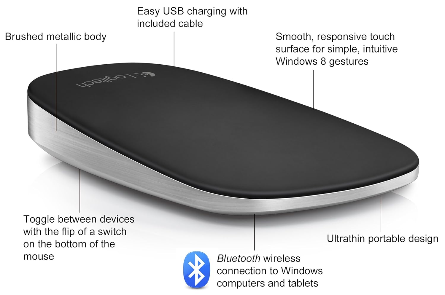 Logitech Ultrathin Touch Mouse T630 Guide