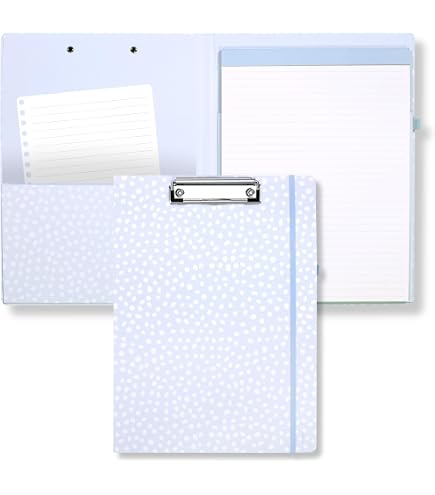 Amazon.com : Blue Sky Clipfolio Clipboard & Notepad, Letter Size