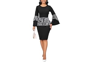 ZVO Women's Wear to Work Dresses Business Casual Dress Midi Bodycon Pencil Dress Elegance Church Outfits