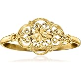 Ross-Simons Italian 14kt Yellow Gold Milgrain Ring
