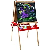 melissa & doug double sided wooden art easel