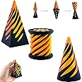 3 Pack Spiral Cone Fidget Toy, Pyramid Passthrough Sculpture, Mini Cones Pass Through Pyramid Fidget Toy for Stress and Anxiety Relaxing