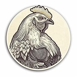 Yoonek Graphics Chicken Vinyl Decal Sticker for