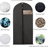 Niviy Dress Bags 60x160cm Long Coat Covers 5 Pack Moisture-Proof Zippered view 4