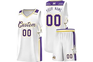 Custom Basketball Jersey with Name Number Logo,Personalized Printed Tank Top and Shorts for Men Women Youth