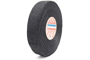 KAINSC PRODUCTS KAWAGUCH INDUSTRIAL SCIENTIFIC 1 Roll Tesa 51608 PET Fleece Automotive Wire Harness Tape for Flexibility and Noise Damping, 19mm*25m