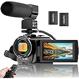 Video Camera YouTube Vlogging Camera Recorder FHD 1080P 24.0MP 3.0 Inch 270 Degree Rotation Screen 16X Digital Zoom Camcorder