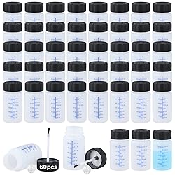60 Pcs 2 Oz Touch Up Paint Container - Empty Paint