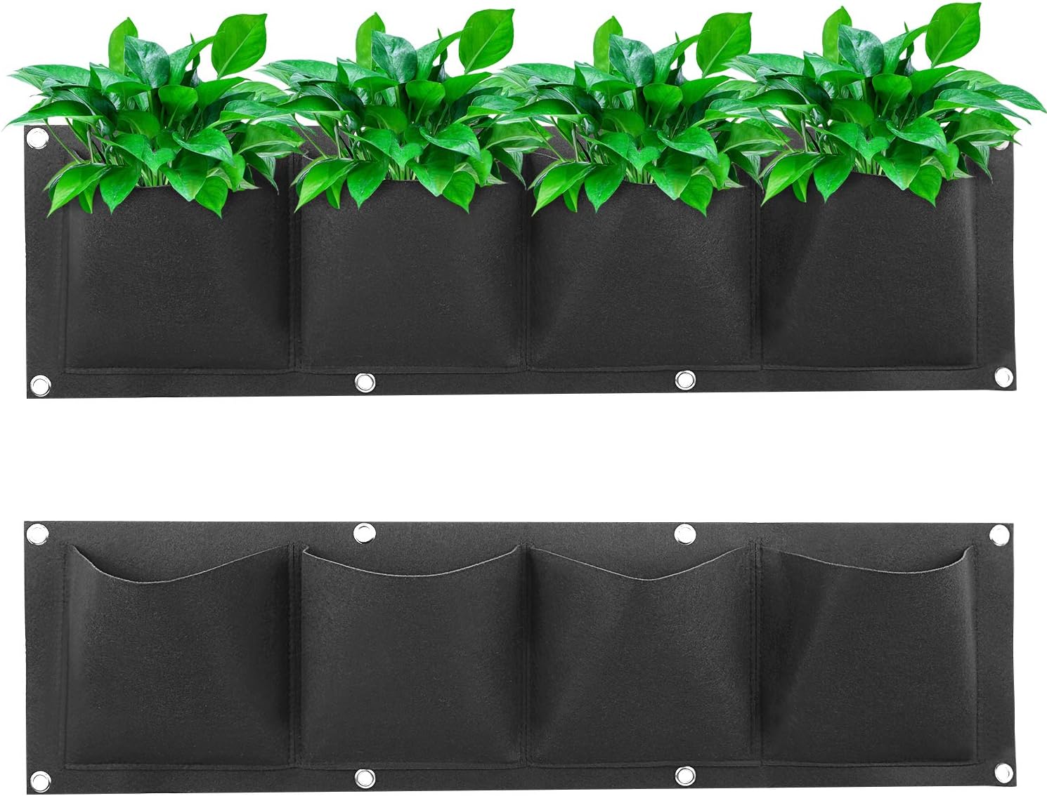Bolsa de plantación colgante horizontal para plantas de pared bolsa de