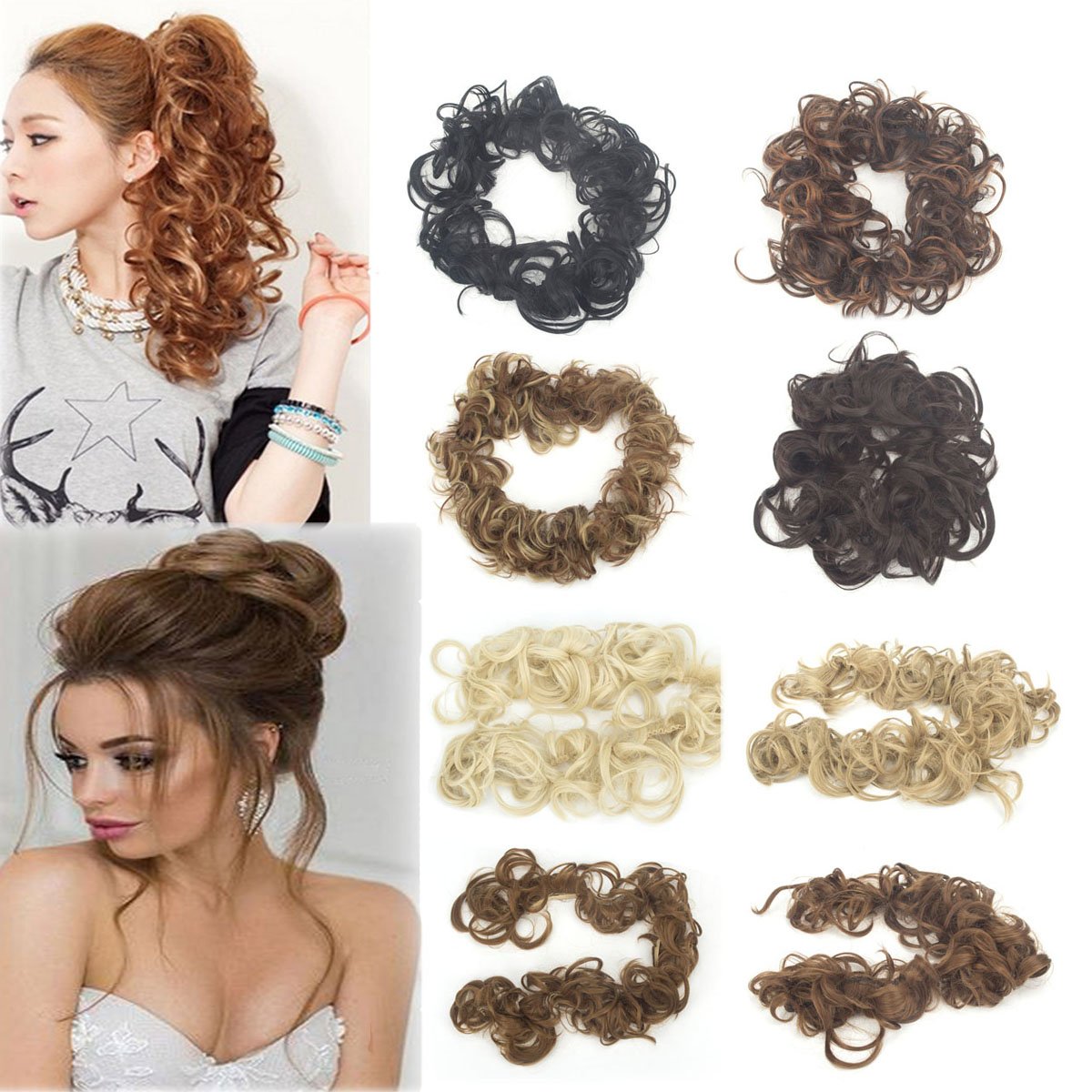 Amazon Com Wrap Around Long 32 Bendable Hair Piece Updo Twirl