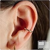14k Gold Filled Ear Cuff | Adjustable Ear Cuff | Non Pierced Earring | 10mm | Handmade | Non-Tarnishing | Cartilage Piercing | Smooth Design