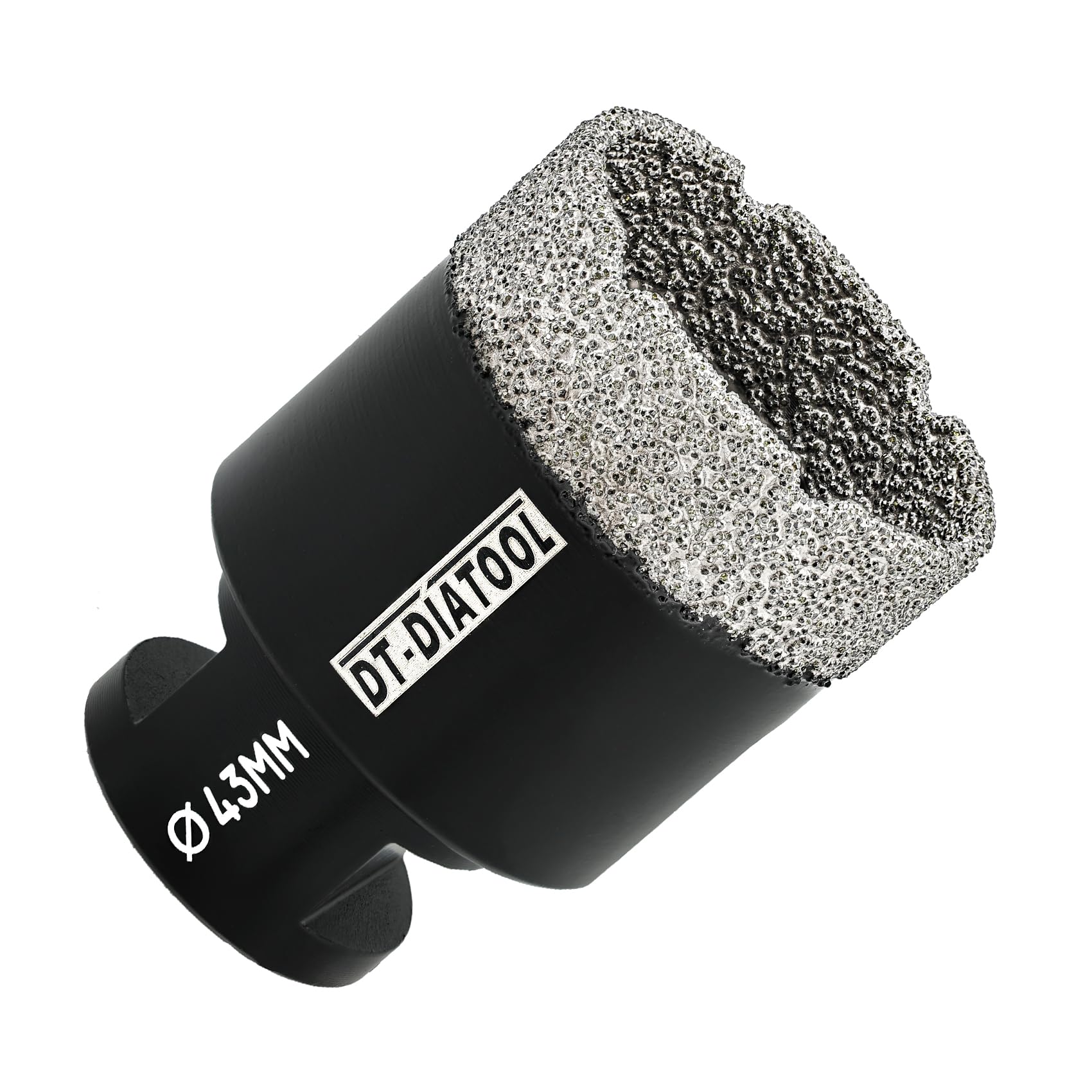 DT-DIATOOL Diamond Drill Bit 43mm Hole Saw for Dry Drilling Tile Porcelain Marble Ceramic Granite