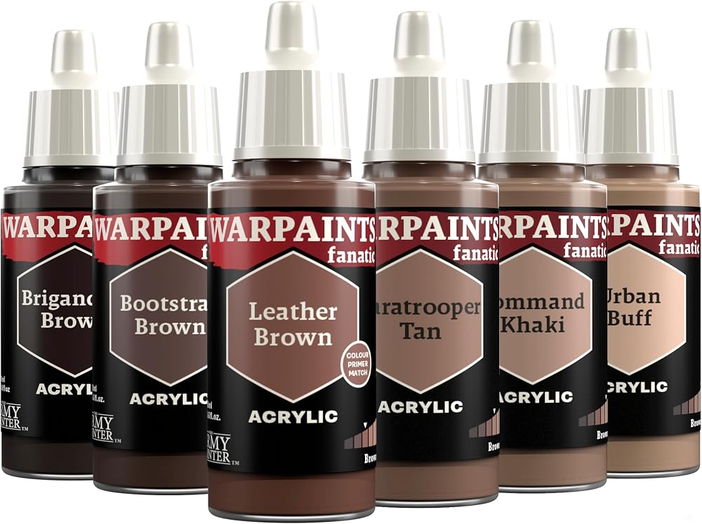 The Army Painter Warpaints Fanatic Flexible Triad Browns 6 x 18 ml