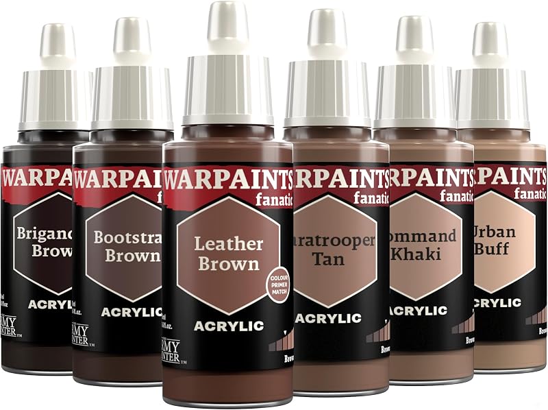 The Army Painter Warpaints Fanatic Flexible Triad Browns 6 x 18 ml