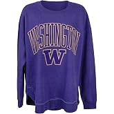 Royce Apparel Women's Long Sleeve Vintage Fleece Top - Rounded Bottom Crew Neck Sweatshirt