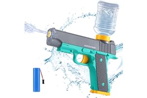 ABIFNY Electric Water Gun for Kids Adults, Automatic Squirt Guns, Replaceable Large Capacity Water Tank Battery Powered Outdoor Pool Soaker Toy Water Blaster for Boys Girls 6 7 9 10 8-12