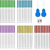 Asaisimg 50PCS Sewing Machine Needles, Universal Regular Point Machine Needles Compatible for Singer, Brother, Janome, Varmax