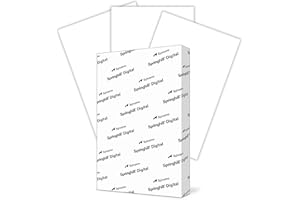 Springhill, Digital Vellum Cover White, 67lb, Ledger, 11 x 17, 92 Bright, 250 Sheets / 1 Ream, (016004R) Made In The USA
