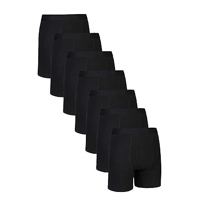 Comfneat Men's 5 or 7-Pack Boxer Briefs Cotton Spandex Tagless Comfy Underwear Soft Stretchy