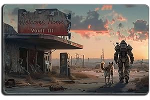 Digital Sorcery Studio Welcome Home Vault 111 Playmat – 24x14 Themed Play Mat for Magic: The Gathering, Commander & TCG Decks – Custom Non-Slip Deskmat with Stitched Edge for Card Game Players