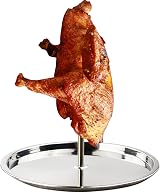 ZCYKJ BBQ Vertical Skewer Stainless Steel Spit Grill Chicken Rack 21x19.8cm view 7