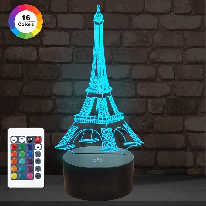 FULLOSUN Eiffel Tower Neon Sign, Eiffel Tower Jamaica