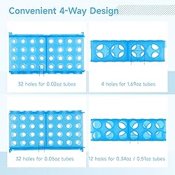8 Pcs Test Tube Holders, 4-Way Interlocking Tube