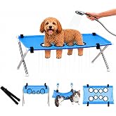 Tonifuny Dog Grooming Hammock with Foldable Stand Pet Bathing Harness Washing Station for Dogs and Cats