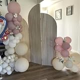 HILAVO Dusty Pink and Gold Balloons 60Pcs 12in Confetti Boho Set view 6
