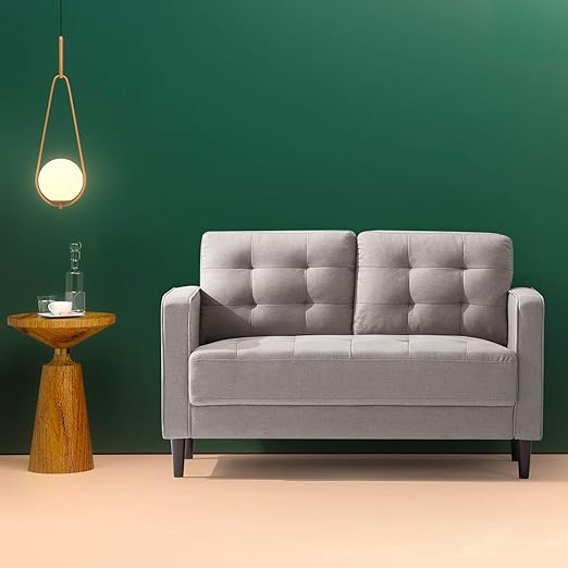 Amazon Com Zinus Benton Mid Century Upholstered 52 8 Inch Sofa