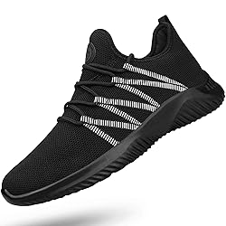 Feethit Mens Slip On Running Shoes Breathable