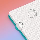 ISLAND A5 Squared Notebook 120gsm 180 Pages Hardback Grid view 6