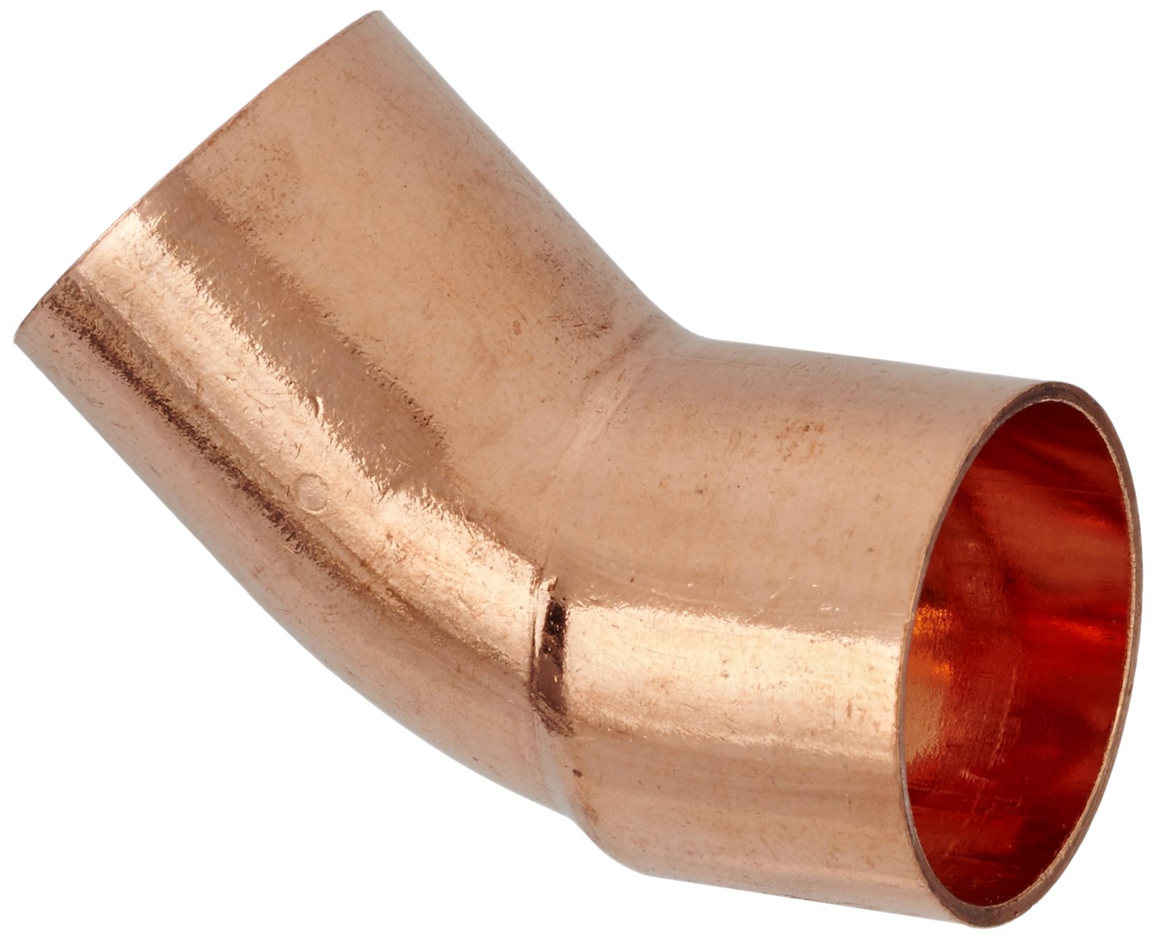 CORNAT T564022 22 mm 45 Degree Soldering Bend - Clear (10-Piece)