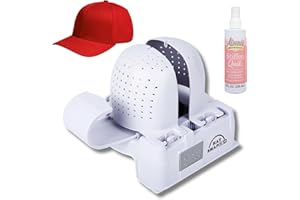 Danyco Hat Shaper Machine with Stiffening Spray – Adjustable Hat Care & Reshaping Device - Tool for Caps, Snapbacks, Fitted H