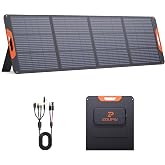 ZOUPW 200W Portable Solar Panel for Power Station,23.5% Efficiency | Mono Foldable Solar Panel with 4 Kickstands for Jackery 1000 V2/Bluetti/EcoFlow/Anker,IP67 Waterproof for Camping RV Offgrid