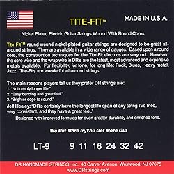 DR Strings Tite Fit Electric Round Core 9-42
