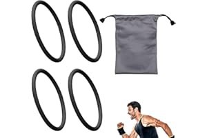 4pcs Patellar Tendon Support Straps, Silicone Patella Band Stabilizer with Storage Bag Elastic Patella Knee Brace for Men Wom