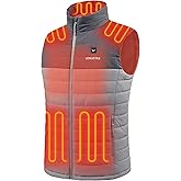 Venustas Men's Heated Vest with Battery, Up to 20 Hours of Warmth, Winter Quilted Vest for Outdoor